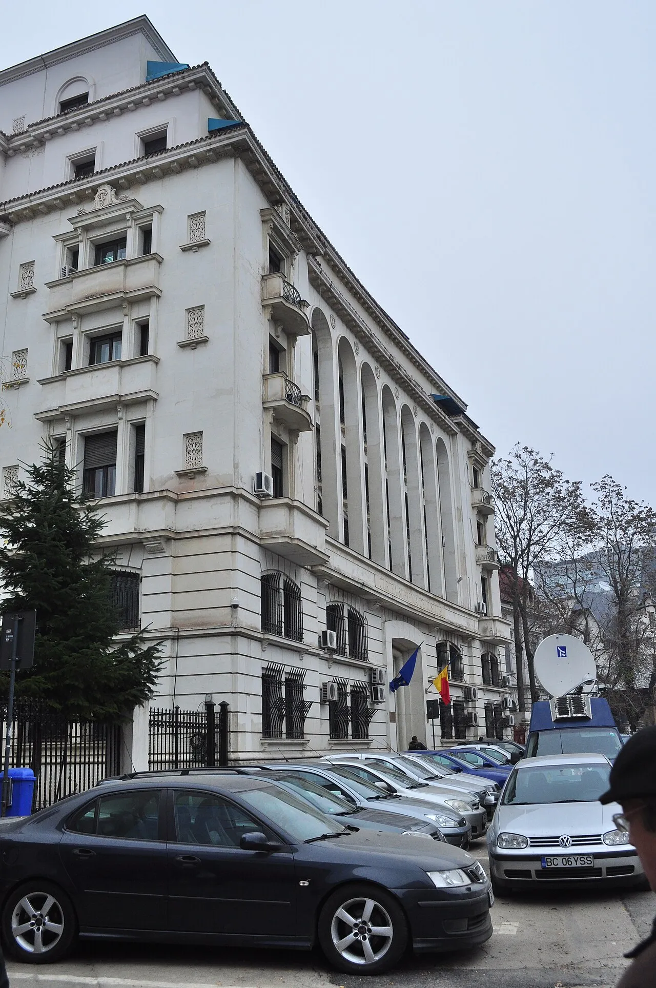 Gebouw van het Roemeense hooggerechtshof ÎCCJ in Boekarest.